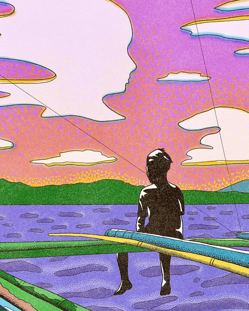 A Young Boatman 12" x 18" Print