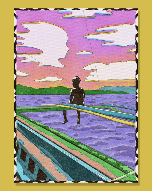 A Young Boatman 12" x 18" Print